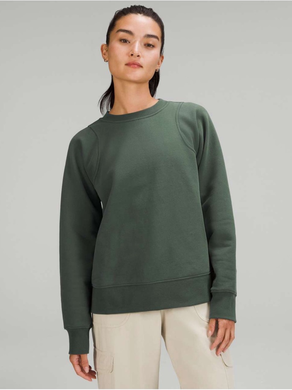 Lululemon Loungeful Sweatshirt Dark Green